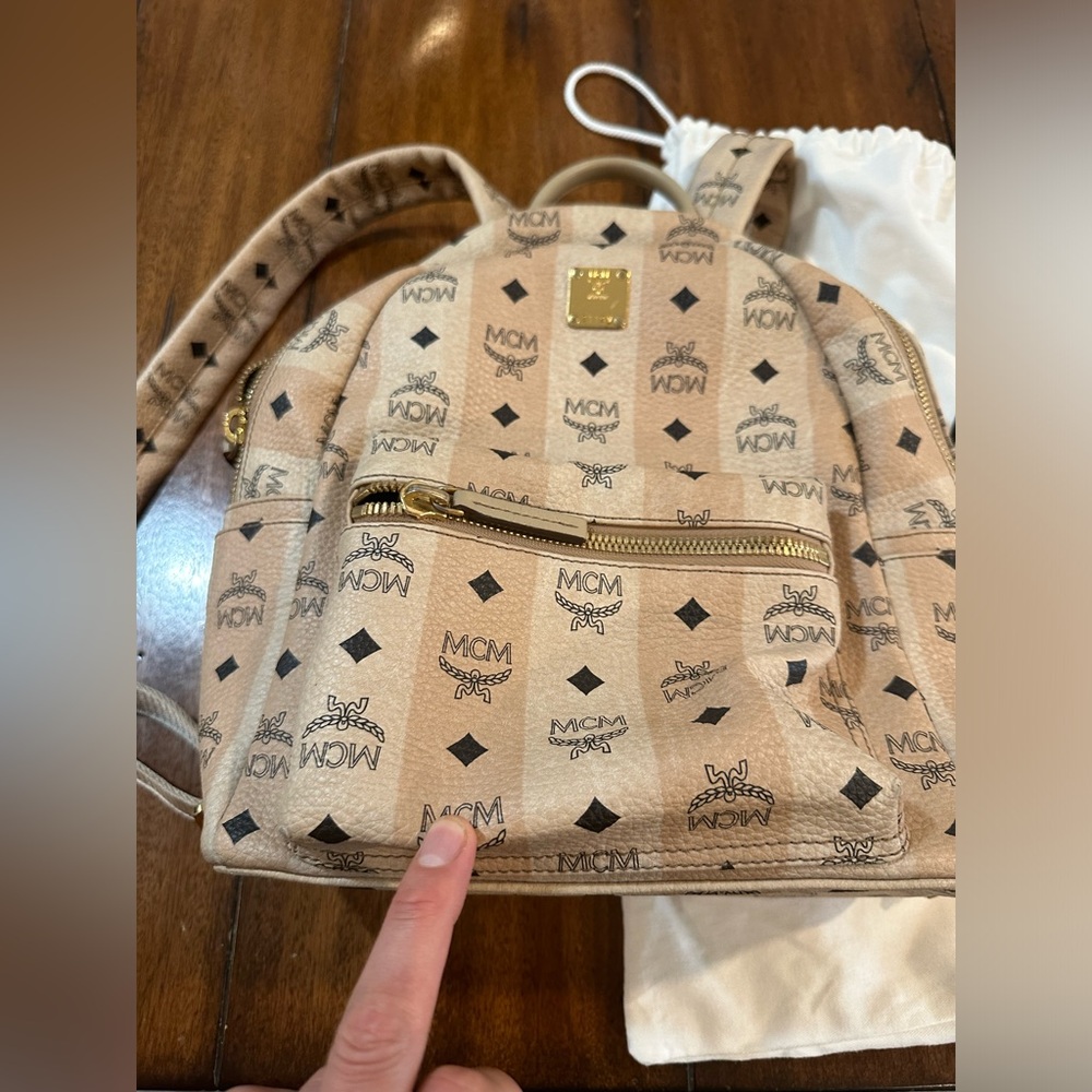 Authentic Used MCM Women Small Backack